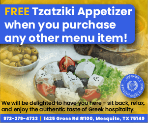 Atheneos Greek Village Cafe - Green Food Promo